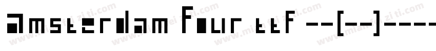 Amsterdam Four ttf 普通(西方)字体转换